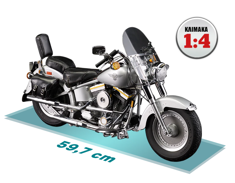 harley davidson fat boy: „SKALA 1/4”.