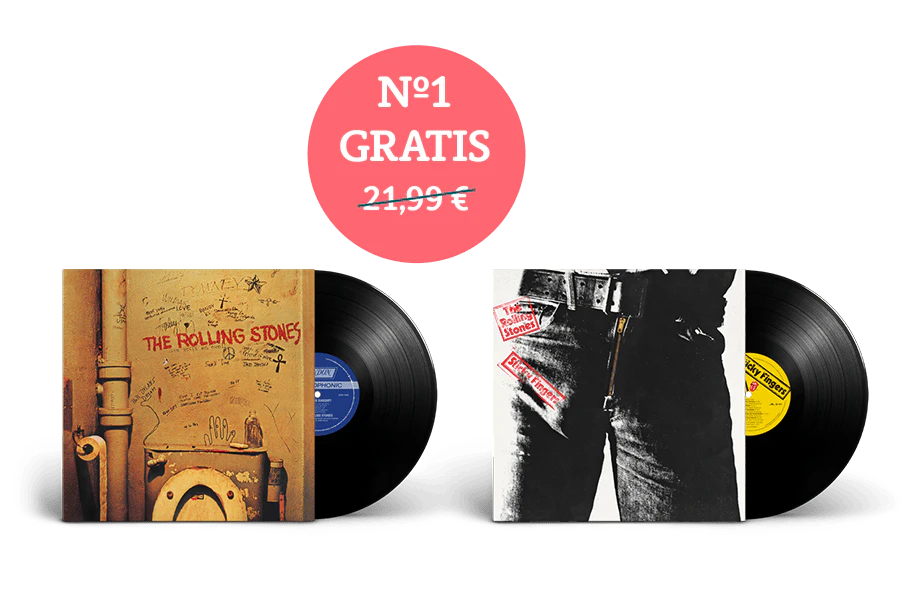 Imagen que muestra dos portadas de revista con el producto y dos figuras. Un banner en la imagen dice «nº 1 a 2,99 €» en un sello circular y el precio 14,99€ tachado. Otro sello circular dice: «nº 1 a 7,99 €» y el precio 14,99€ tachado.