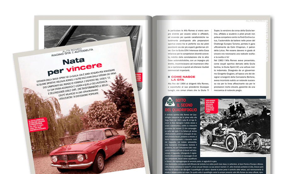 Immagine di una rivista aperta vista da lontano.