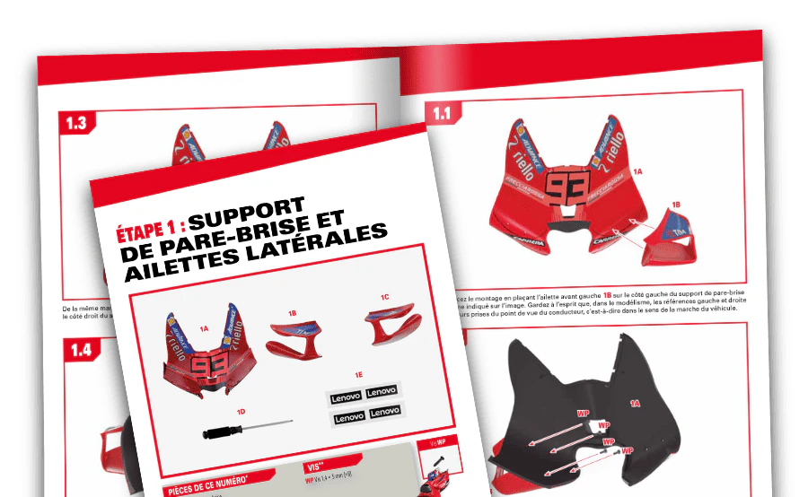 Image d’un magazine ouvert vue de loin.
