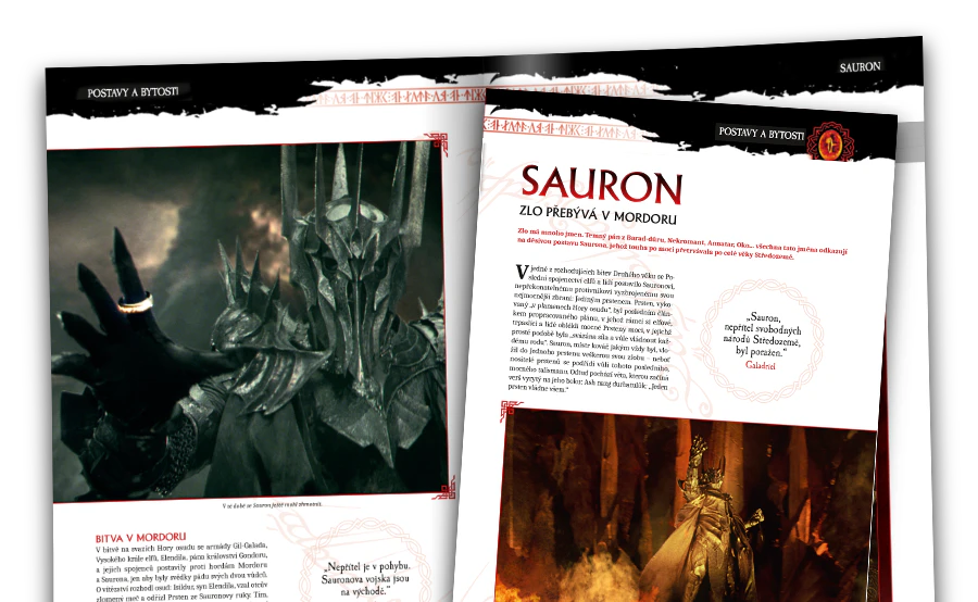 Image d’un magazine ouvert vue de loin.